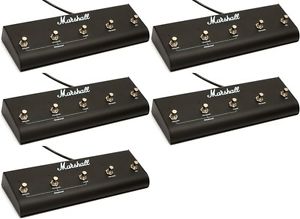 Marshall PEDL-00021 TSL-series 5-button Footswitch (5-pack) Value Bundle