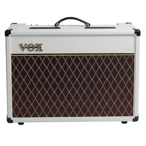 Vox AC15C1 15-Watt 1x12" Guitar Combo Amp, Custom Limited White Bronco +Picks