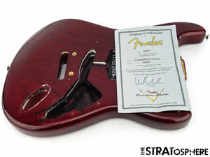 2011 American Fender Custom Shop Deluxe Strat BODY USA Guitar Bing Cherry Ash