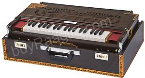 Calcutta Harmonium  Reed Scale Changer  Octave  With Coupler, Mahogan