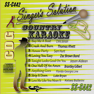 Karaoke CD+G Country Singer's Solution New C-442/Sam Hunt,Kelsea Ballerin,Jason