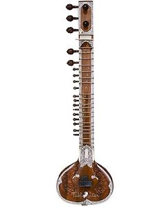 Dorpmarket Teak Sitar - Full Decorated Gulab Patta Kharaj Pancham Single Tumba