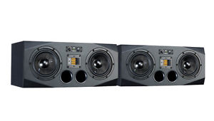 Adam Audio A77X Aktiver 3-Wege Studiomonitor Lautsprecher (Paar) (A) + (B)