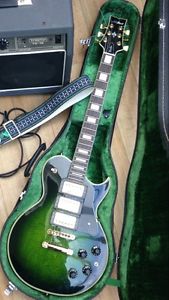 Matsumoku Aria Pro ii LC440 Les Paul Custom c.1980 In Orig Case/Amp/strap/lead