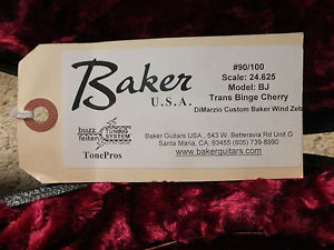 Baker USA Model BJ NAMM 2002 limited Trans Binge Cherry Electric Guitar