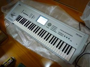 Used Korg Triton 61-Key Workstation synthesizer SIMM32MB EMS Free tracking ship