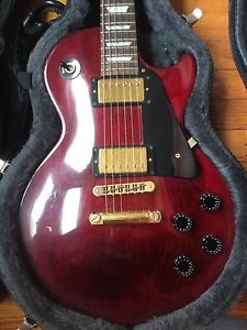 Gibson Les Paul Studio Electric Guitar Wine Red w/ OHSC and Schaller Straplocks