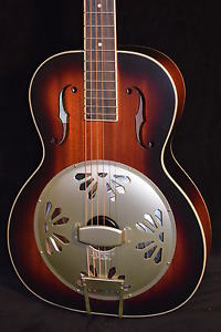 Gretsch G9241 Alligator Round-Neck Resonator Guitar - 2 Color Sunburst