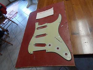 Vintage 1963 Fender Stratocaster Green Guard Pickguard Original RARE