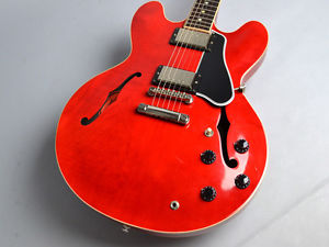 Gibson Memphis: Electric Guitar ES-335 Plain Top Cherry USED