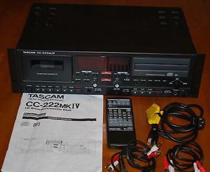 TASCAM CC-222 MK IV PROFESSIONAL CD/CASSETTE RECORDER-W/RACK/REMOTE/MANUAL/NEW!!