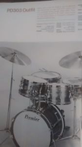 VINTAGE PREMIER GREY SHIMMER MOHAGANY-SHELLS