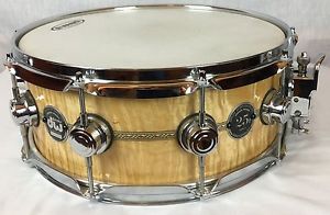 DW Drum Workshop 25th Anniversary Timeless Timber Fiddleback Maple Snare Drum