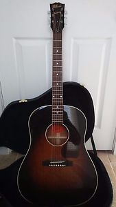 Gibson J-45 LE Acoustic Guitar, Mahogany Top, Banner Headstock, Vintage Sunburst