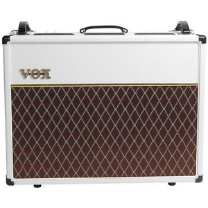 Vox AC30C2 30-Watt, 2x12" Guitar Combo Amp, Limited White Bronco +Picks