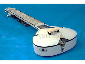 SITAR FUSION  STUDIO ELECTRIC  CORAL WITH FIBERGLASS CASE GSM036