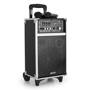 (B-WARE) TOP SKYTEC ST-080 MOBILE AKTIV DJ PA KARAOKE SOUND MUSIKANLAGE USB SD