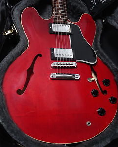 Gibson ES-335 Satin Cherry Finish Dot Vintage Feel Great PAF Sound COA & Case