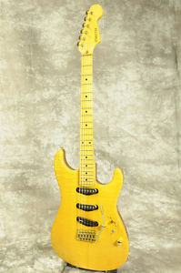 Schechter CUSTOM ST FLAME Natural Stratocaster Electric Guitar E-Guitar