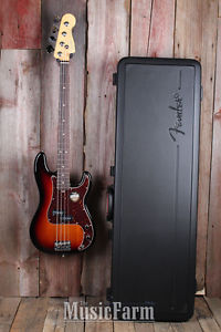Fender® American Standard Precision Bass 4 String Electric Bass Guitar with Case