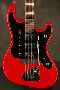 original mid-1960's Hofner Galaxie model 176 RED!!! fat round neck profile