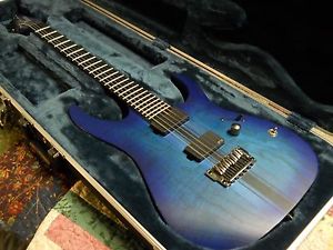 Ibanez RGIT20FE Iron Label Electric Guitar with Ibanez Hardshell case. Blue