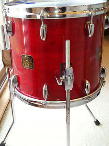 Gretsch USA 14X11 floor tom w/legs, Rosewood finish, Jasper shell, orig owner