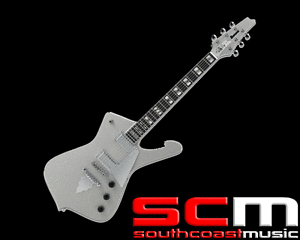 RRP$1899 Ibanez Paul Stanley Signature PS120SP Electric Guitar Silver Sparkle
