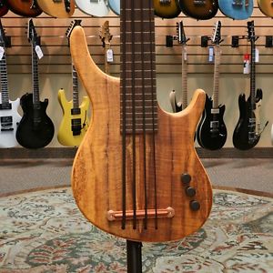 Kala California Solid Body 4-String U-BASS Fretless - Koa with Bag - Preowned