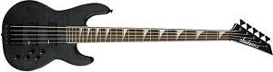 Jackson X Series Concert Bass CBXNT V Rosewood Fingerboard Transparent Black