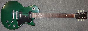 1998 Gibson USA Les Paul Special P90 Pickups Green + Gibson USA Gig Bag