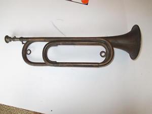 Vintage Rare Lyon Healy Chicago Bugle Slide Smooth W/ Mouthpiece