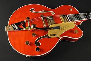 Gretsch G6120TFM Players Edition Nashville Bigsby - Flame Maple Orange Stain