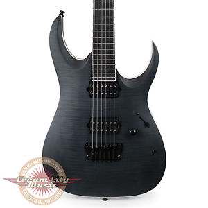 Brand New Ibanez RGAIX6FM Iron Label Electric Guitar in Transparent Gray Flat