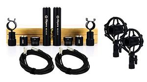 Black Oktava MK-012-01 MSP2 Stereo Pair w/ Shock Mounts & Cables