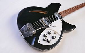 1966 Vintage Rickenbacker 335 w/Factory Accent Vibrato ~JETGLO~ 1960s Guitar 330