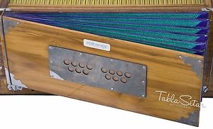 Teak Harmonium No. 5600tn  3 Reed 3½ Octave  With Coupler, Come with Book