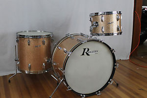Vintage 60's Rogers 22,13,16 Kit. "Champagne Sparkle" Swivo
