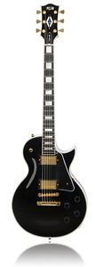 FGN Neo Classic LC20 Deluxe Black Gloss E-Gitarre inkl. Tasche