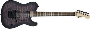 New 2017! Charvel Pro-Mod San Dimas Style 2 HH FR QM Transparent Black Burst