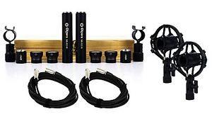 Black Oktava MK-012-01 MSP4 Stereo Pair w/ Shock Mounts & Cables