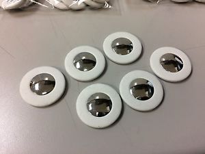 550+ White Roo Pads w/ Seamless Domed Metal Resonators for Saxophone Repair