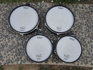4 Roland pd-125 pd-105 4 PC V Drum Mesh Package BLACK