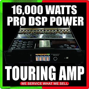 (2) BORTEC DSP 4 CH. 16,000 W PROFESSIONAL POWER AMPLIFIER LINE-ARRAY SUBWOOFER