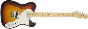 Fender American Elite Telecaster Thinline  - 3-Tone Sunburst - 0114312700