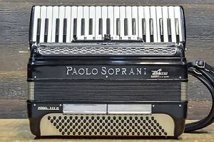Paolo Soprani Model 355 M 120-Bass 41-Key 7-Treble Switches Piano Accordion