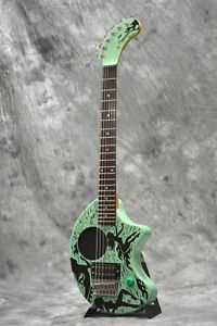 FERNANDES / ZO-3/KT-5 Green w/soft case Free shipping Guiter From JAPAN