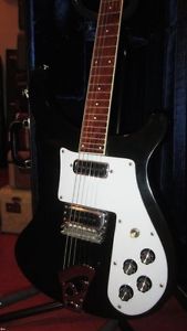 Vintage 1973 Rickenbacker Model 480 Electric Guitar Jetglo w/ Original Hard Case