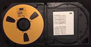 3M 996 Audio Mastering Tape NOS Virgin Tape on Orig Gold Reels In Plastic Cases