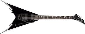 Jackson PDX-2 Demmelition King V Rosewood Fingerboard Black with Silver Bevels